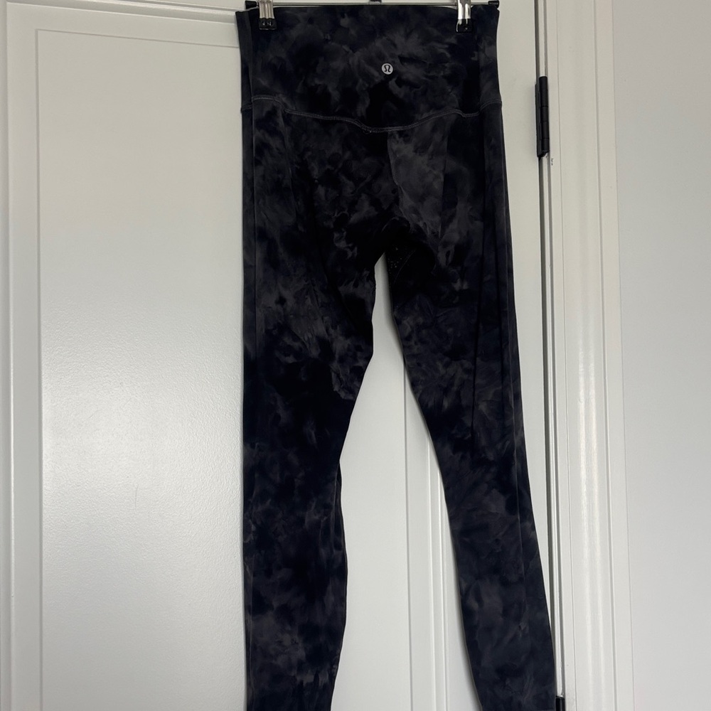 lululemon athletica Black Tie-Dye Leggings